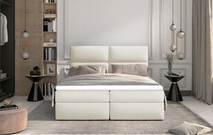 Кровать NORE Amber, 140x200 см, кремовая цена и информация | Кровати | pigu.lt