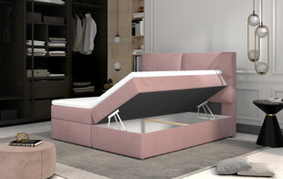 Кровать NORE Amber, 140x200 см, серая цена и информация | Кровати | pigu.lt