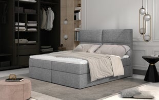Кровать NORE Amber, 140x200 см, светло-серая цена и информация | Кровати | pigu.lt
