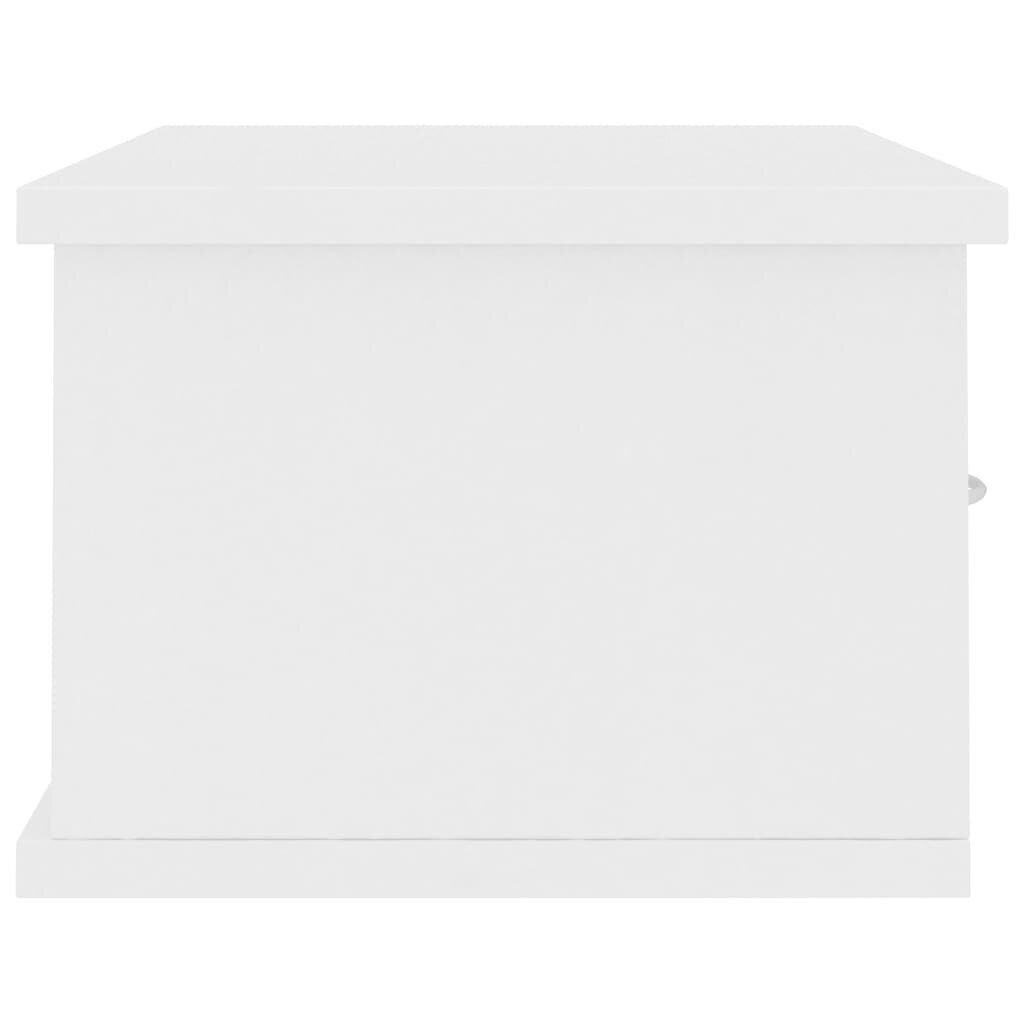 Sieninė lentyna, 60x26x18.5 cm, balta kaina ir informacija | Lentynos | pigu.lt