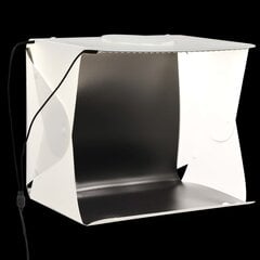 Sulankstoma studijos LED dėžė, balta,40x34x37 cm, plastikas kaina ir informacija | Fotografijos apšvietimo įranga | pigu.lt