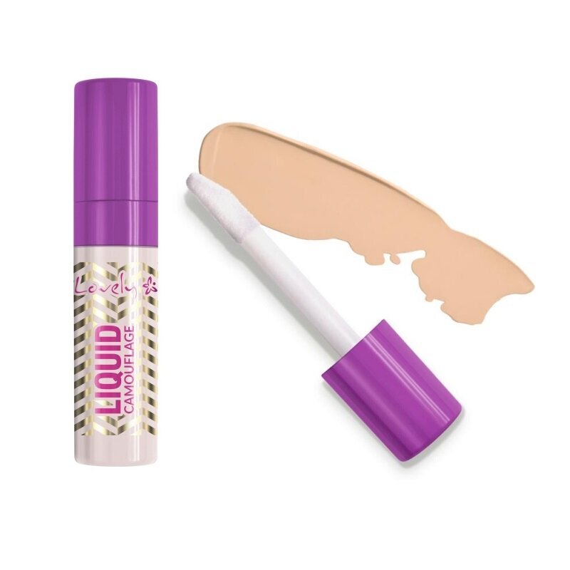 Maskuoklis Lovely Liquid Camouflage Liquid Concealer 02 Sand, 8 ml kaina ir informacija | Makiažo pagrindai, pudros | pigu.lt