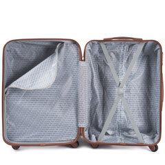 Mažas lagaminas Wings, auksinis kaina ir informacija | Lagaminai, kelioniniai krepšiai | pigu.lt