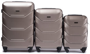 Mažas lagaminas Wings, auksinis kaina ir informacija | Lagaminai, kelioniniai krepšiai | pigu.lt