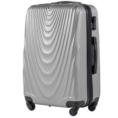 Vidutinis lagaminas Wings, sidabrinis kaina ir informacija | Lagaminai, kelioniniai krepšiai | pigu.lt