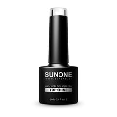 Hibridinis nagų lakas suteikiantis blizgesio Sunone UV/LED Gel Polish Top Shine, 5ml kaina ir informacija | Nagų lakai, stiprintojai | pigu.lt