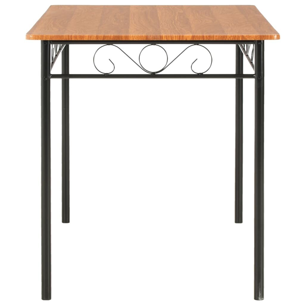 Stalas, 120x70x75cm, rudos spalvos цена и информация | Virtuvės ir valgomojo stalai, staliukai | pigu.lt