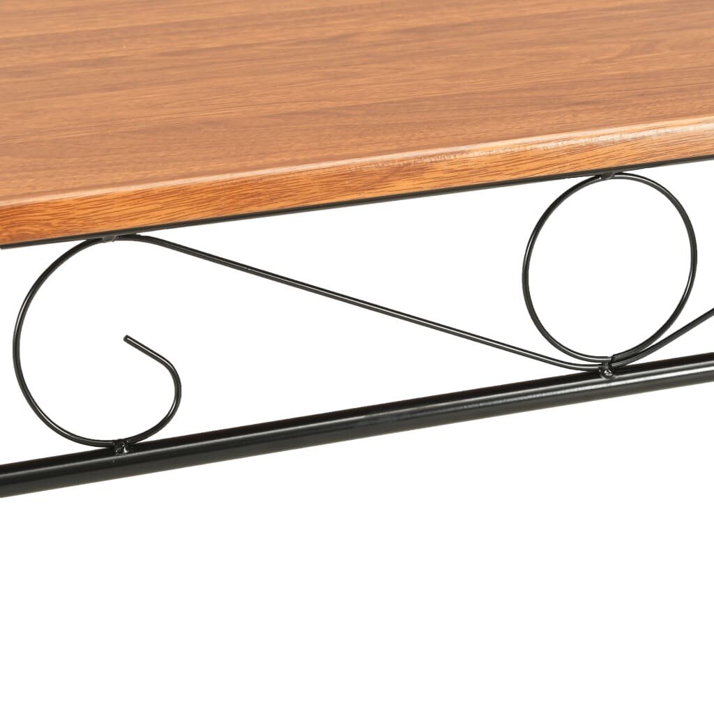 Stalas, 120x70x75cm, rudos spalvos цена и информация | Virtuvės ir valgomojo stalai, staliukai | pigu.lt