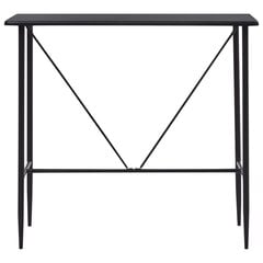 Baro stalas, 120x60x110cm, juodas kaina ir informacija | Virtuvės ir valgomojo stalai, staliukai | pigu.lt
