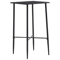 Baro stalas, 60x60x111cm, juodas цена и информация | Кухонные и обеденные столы | pigu.lt