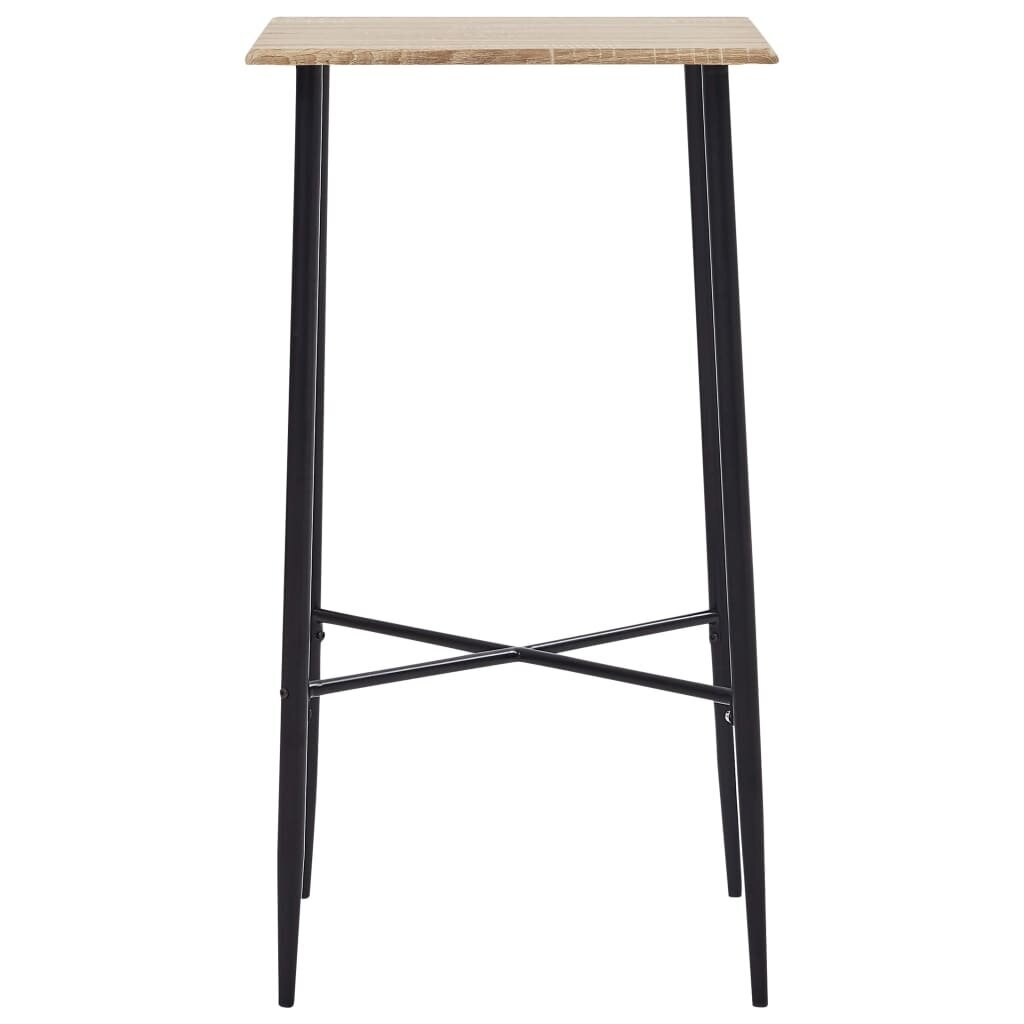 Baro stalas, 60x60x111cm, ąžuolo spalvos цена и информация | Virtuvės ir valgomojo stalai, staliukai | pigu.lt