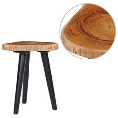 Kavos staliukas, 40x45cm, tikmedžio medienos masyvas цена и информация | Журнальные столики | pigu.lt