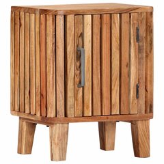 Naktinė spintelė, 40x30x50cm, akacijos medienos masyvas цена и информация | Прикроватные тумбочки | pigu.lt