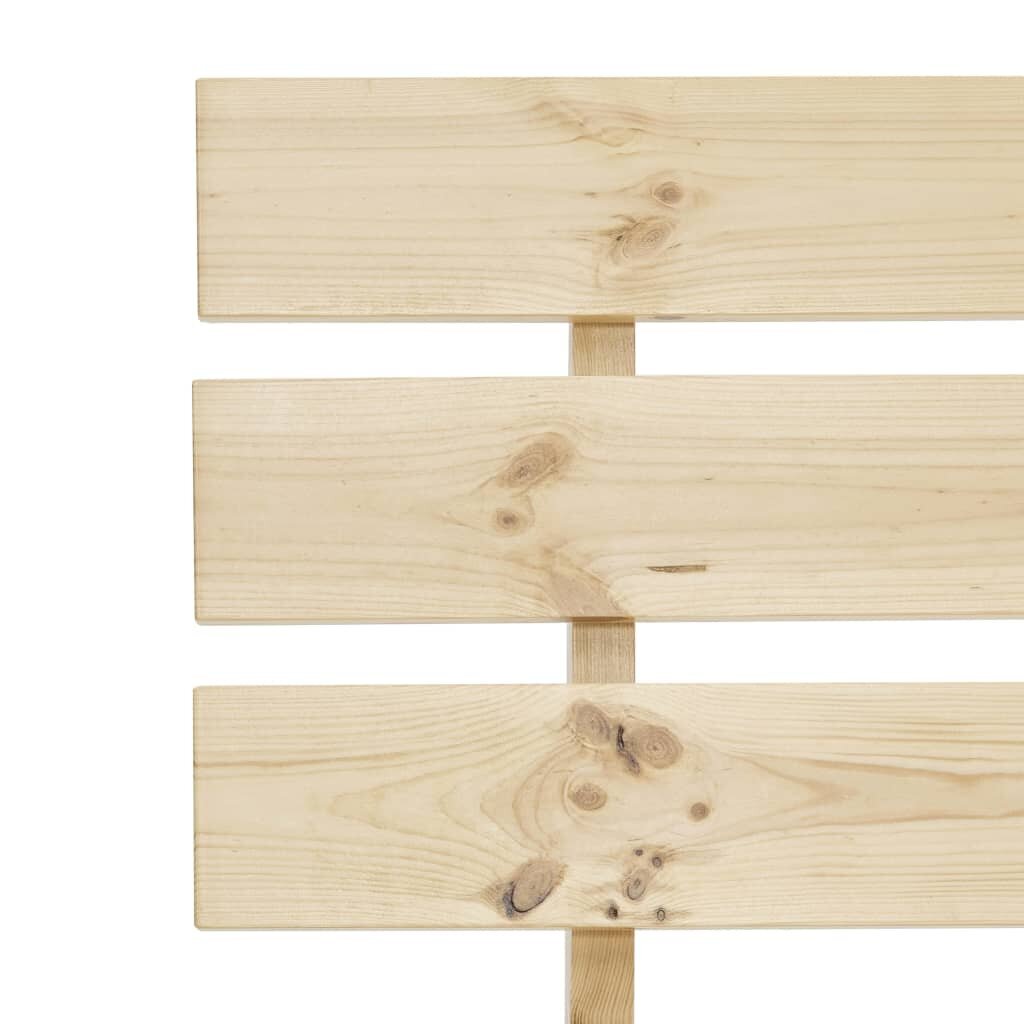 Lovos rėmas iš pušies medienos masyvo, 100x200 cm, rudos spalvos kaina ir informacija | Lovos | pigu.lt