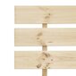 Lovos rėmas iš pušies medienos masyvo, 120x200 cm, rudas kaina ir informacija | Lovos | pigu.lt