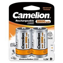 Camelion elemetai Rechargeable Batteries Ni-MH, D/HR20, 2500 mAh, 2 vnt. цена и информация | Elementai | pigu.lt