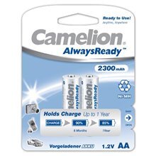 Camelion elementai AlwaysReady Rechargeable Batteries Ni-MH, AA/HR6, 2300 mAh, 2 vnt. цена и информация | Elementai | pigu.lt