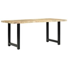 Stalas, 180x90x76 cm, rudas kaina ir informacija | Virtuvės ir valgomojo stalai, staliukai | pigu.lt