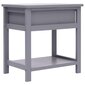 Naktinis staliukas, pilkos sp., 40x29x42 cm, paulov. med. mas. цена и информация | Spintelės prie lovos | pigu.lt