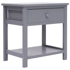 Naktinis staliukas, pilkos sp., 40x29x42 cm, paulov. med. mas. kaina ir informacija | Spintelės prie lovos | pigu.lt