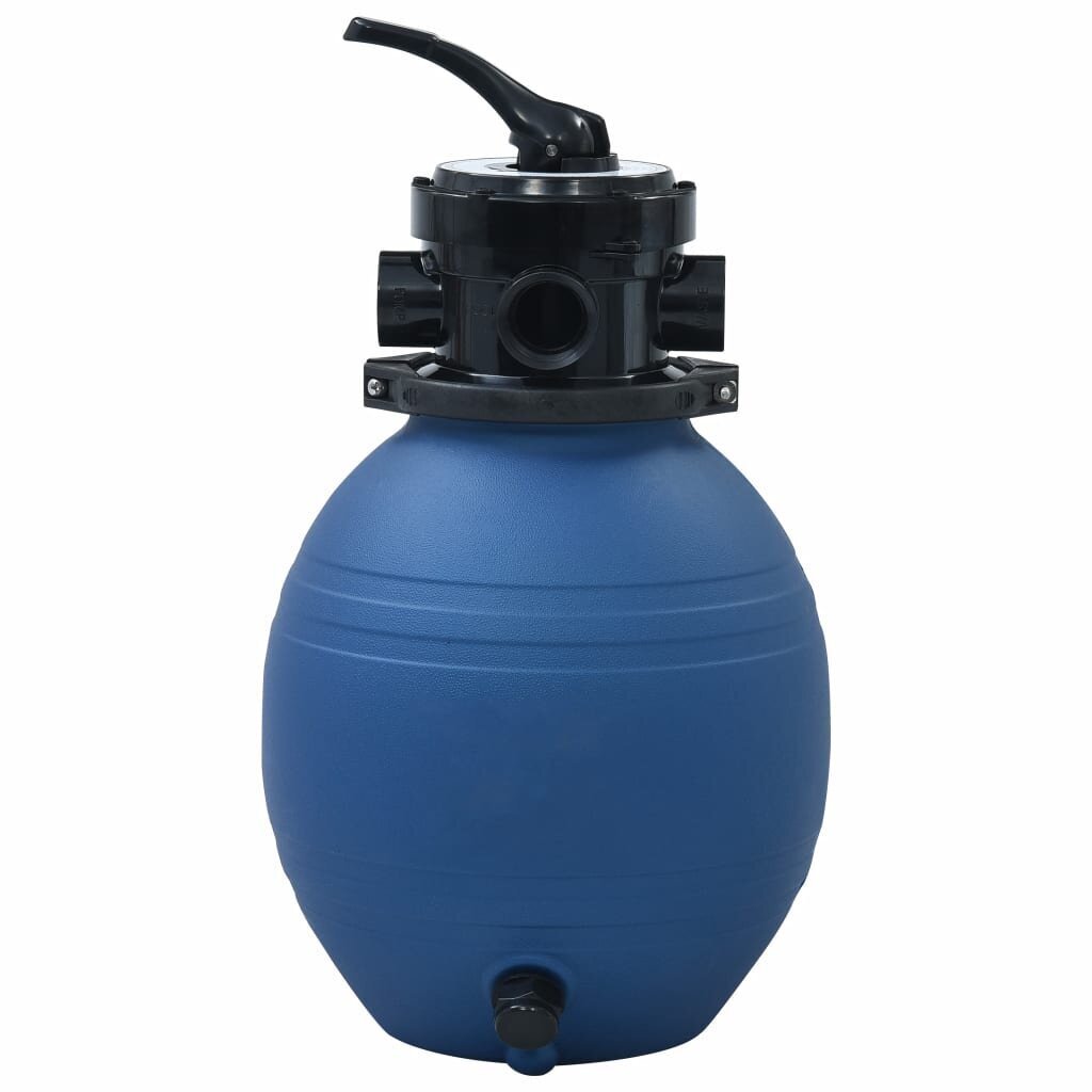 Smėlio filtras baseinui su 4 padėčių vožtuvu, 300mm, mėlynas kaina ir informacija | Baseinų filtrai | pigu.lt
