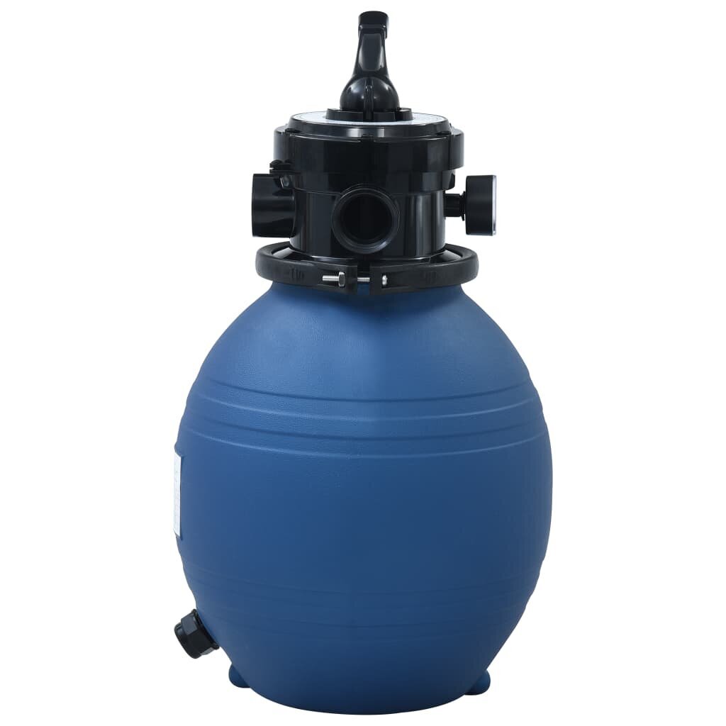 Smėlio filtras baseinui su 4 padėčių vožtuvu, 300mm, mėlynas цена и информация | Baseinų filtrai | pigu.lt