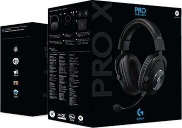 Logitech G Pro X Wireless Black kaina ir informacija | Ausinės | pigu.lt