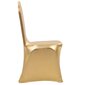 Įtempiami kėdžių užvalkalai, 6vnt., auksinės spalvos kaina ir informacija | Pagalvės, užvalkalai, apsaugos | pigu.lt