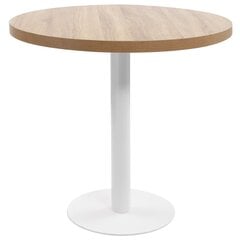 Bistro staliukas, šviesiai rudos spalvos, 80 cm, MDF цена и информация | Кухонные и обеденные столы | pigu.lt
