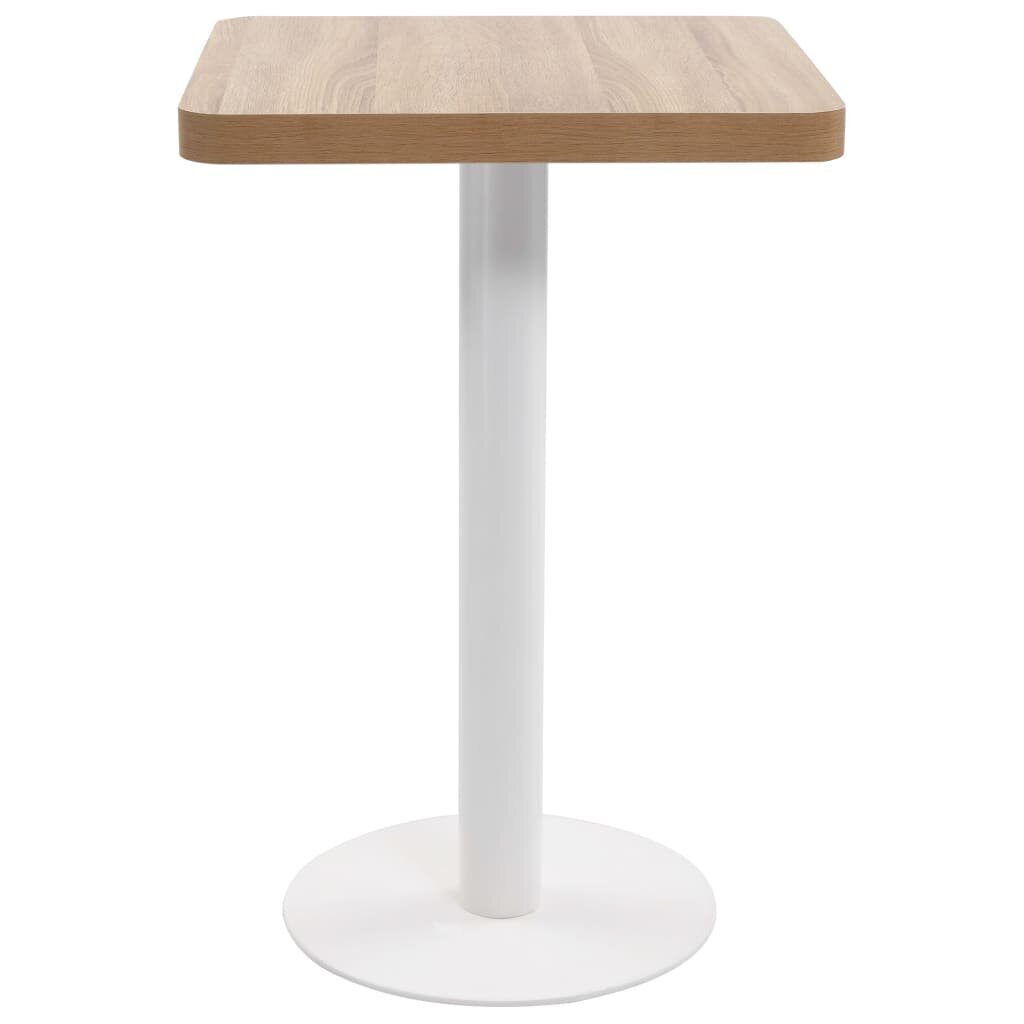 Bistro staliukas, 50x50 cm, MDF, šviesiai rudos spalvos kaina ir informacija | Virtuvės ir valgomojo stalai, staliukai | pigu.lt