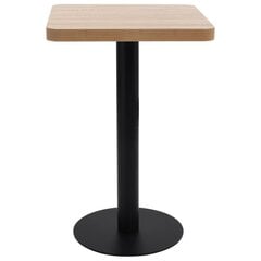 Bistro staliukas, šviesiai rudos spalvos, 50x50 cm, MDF цена и информация | Кухонные и обеденные столы | pigu.lt