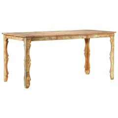 Обеденный стол, 160x80x76см, массив древесины акации цена и информация | Кухонные и обеденные столы | pigu.lt