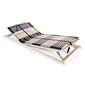 Grotelės lovoms su 42 lentjuostėmis, 2vnt., 80x200cm, rudos цена и информация | Lovų grotelės | pigu.lt