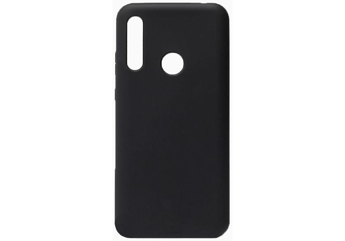 DEKLASEvelatus Soft Touch Silicone Case skirtas Huawei P40 Lite E, juoda kaina ir informacija | Telefono dėklai | pigu.lt