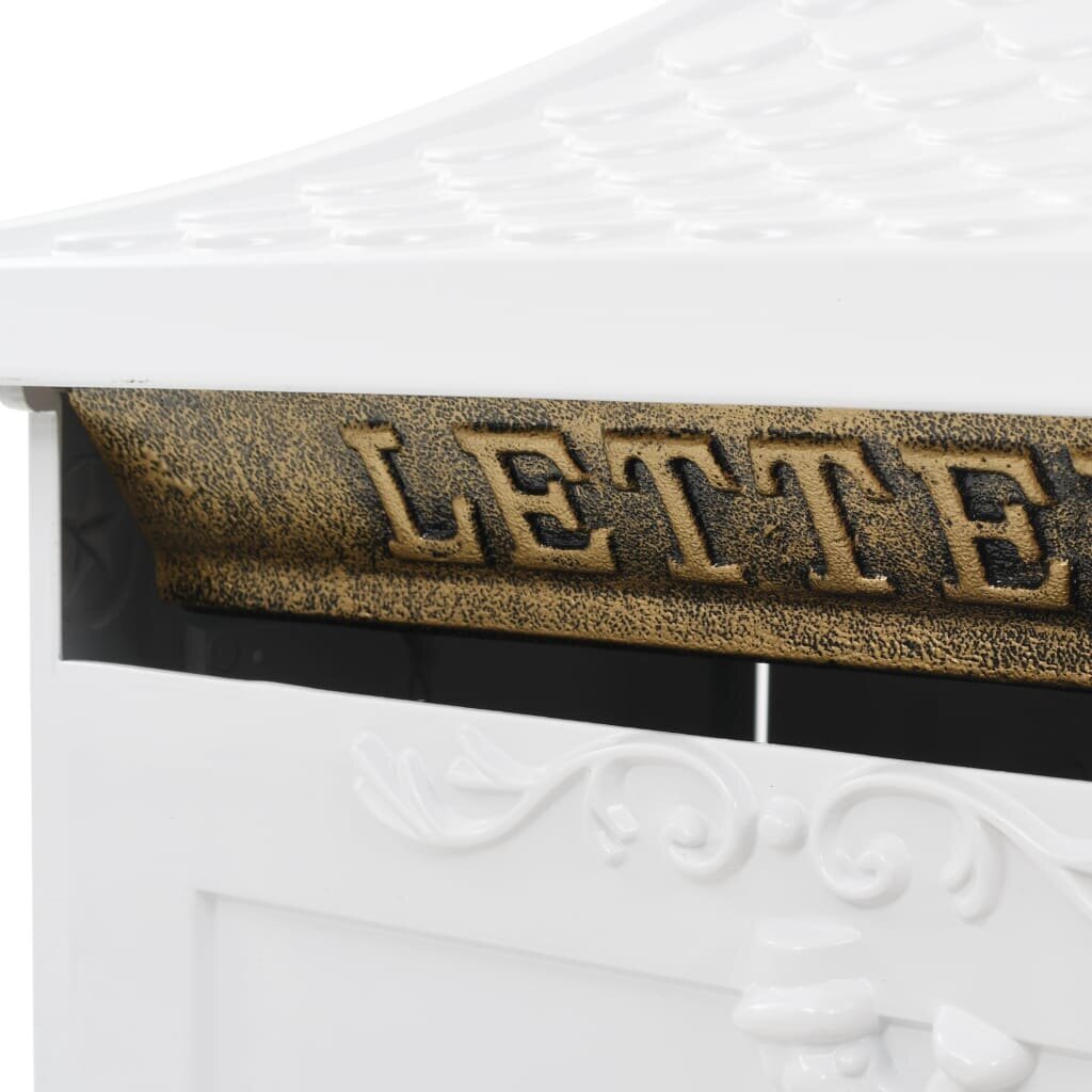 Pašto dėžutė, aliuminis, vintažinio stil., nerūdijanti, balta kaina ir informacija | Pašto dėžutės, namo numeriai | pigu.lt