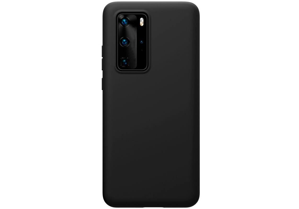 Evelatus Soft Touch Silicone Case, skirtas Huawei P40, juodas kaina ir informacija | Telefono dėklai | pigu.lt