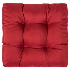 Paletės pagalvėlė, raudona, 58x58x10cm, poliesteris kaina ir informacija | Pagalvės, užvalkalai, apsaugos | pigu.lt