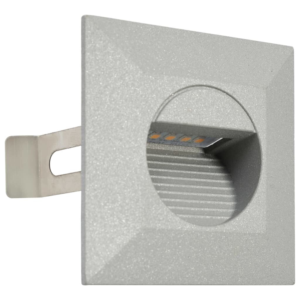 Sieniniai lauko LED šviestuvai, 6vnt., sidabriniai, 5W kaina ir informacija | Lauko šviestuvai | pigu.lt