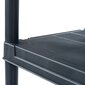 Sandėliavimo lentyna, juoda, 60x30x180cm, plastikas, 125kg цена и информация | Sandėliavimo lentynos | pigu.lt