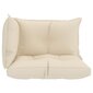 Pagalvėlės sofai iš palečių, 3vnt., kreminės spalvos, audinys kaina ir informacija | Pagalvės, užvalkalai, apsaugos | pigu.lt