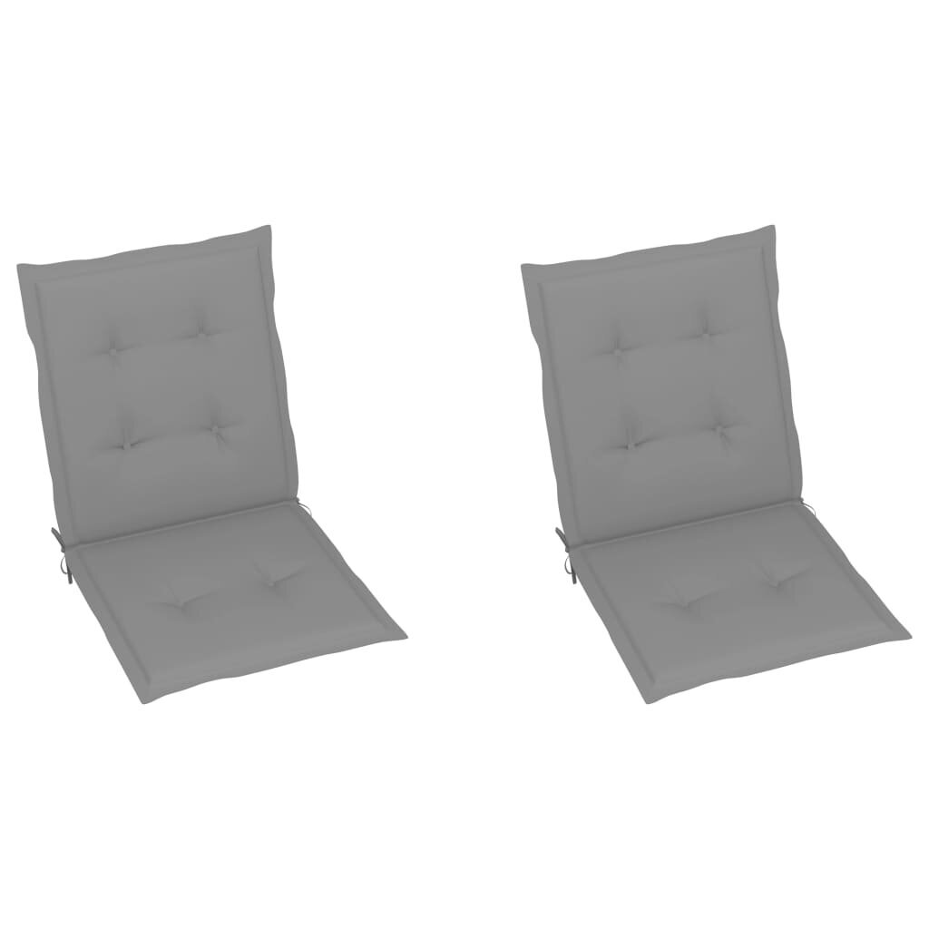 Sodo kėdės pagalvėlės, 2vnt., pilkos kaina ir informacija | Dekoratyvinės pagalvėlės ir užvalkalai | pigu.lt