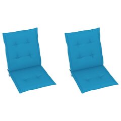 Sodo kėdės pagalvėlės, 2vnt., mėlynos kaina ir informacija | Dekoratyvinės pagalvėlės ir užvalkalai | pigu.lt