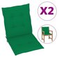 Sodo kėdės pagalvėlės, 2vnt., žalios цена и информация | Dekoratyvinės pagalvėlės ir užvalkalai | pigu.lt