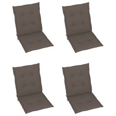 Sodo kėdės pagalvėlės, 4vnt., rudos kaina ir informacija | Dekoratyvinės pagalvėlės ir užvalkalai | pigu.lt