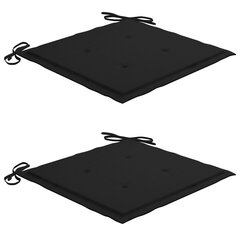 Sodo kėdės pagalvėlės, 2vnt., juodos kaina ir informacija | Dekoratyvinės pagalvėlės ir užvalkalai | pigu.lt