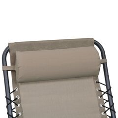 Terasos kėdės atrama galvai, 40x7,5x15 cm, ruda kaina ir informacija | Pagalvės, užvalkalai, apsaugos | pigu.lt