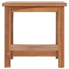 Kavos staliukas, 45x45x45cm, tikmedžio medienos masyvas kaina ir informacija | Kavos staliukai | pigu.lt