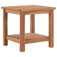 Kavos staliukas, 45x45x45cm, tikmedžio medienos masyvas kaina ir informacija | Kavos staliukai | pigu.lt