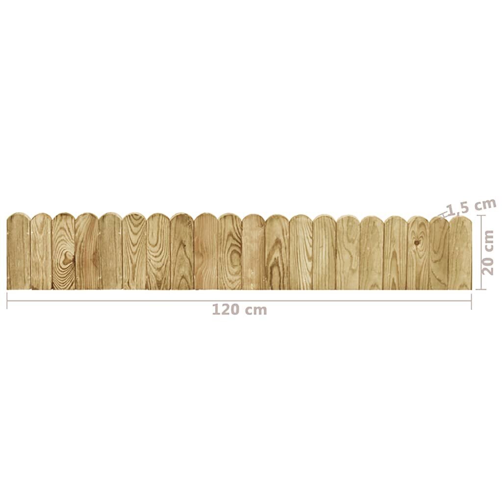 Pertvaros ritinys 120cm, impregnuota pušies mediena цена и информация | Tvoros ir jų priedai | pigu.lt