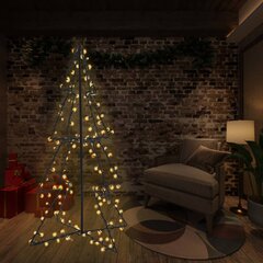 Kalėdinė eglutė su 240 LED lempučių, 115x150cm, baltos spalvos kaina ir informacija | Eglutės, vainikai, stovai | pigu.lt